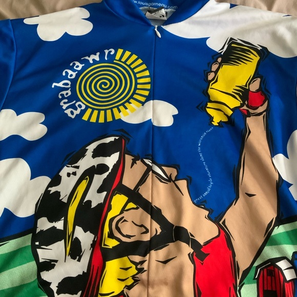 Louis Garneau Biking Shirt Men’s size Medium WI River Adventure - Picture 2 of 6